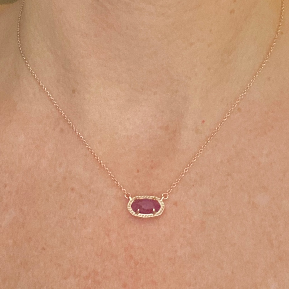 Kendra Scott Maroon & Rose Good Necklace